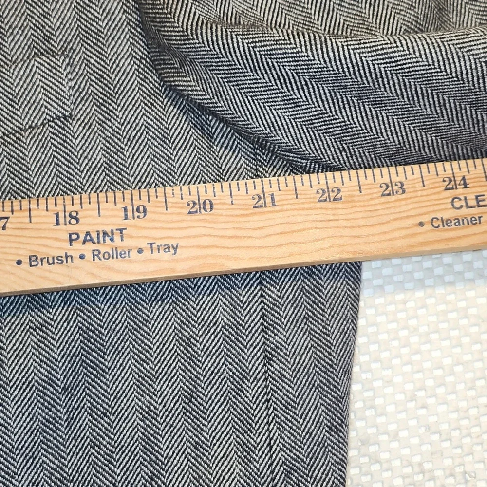 Botany 500 Mens Grey Herringbone‎ Lambswool Blazer Sport Coat 44 Long 44L